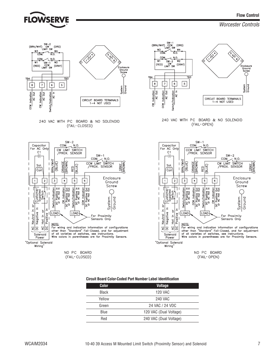 Worcester controls | Flowserve 10-40 39 Access M Worcester Controls User Manual | Page 7 / 12