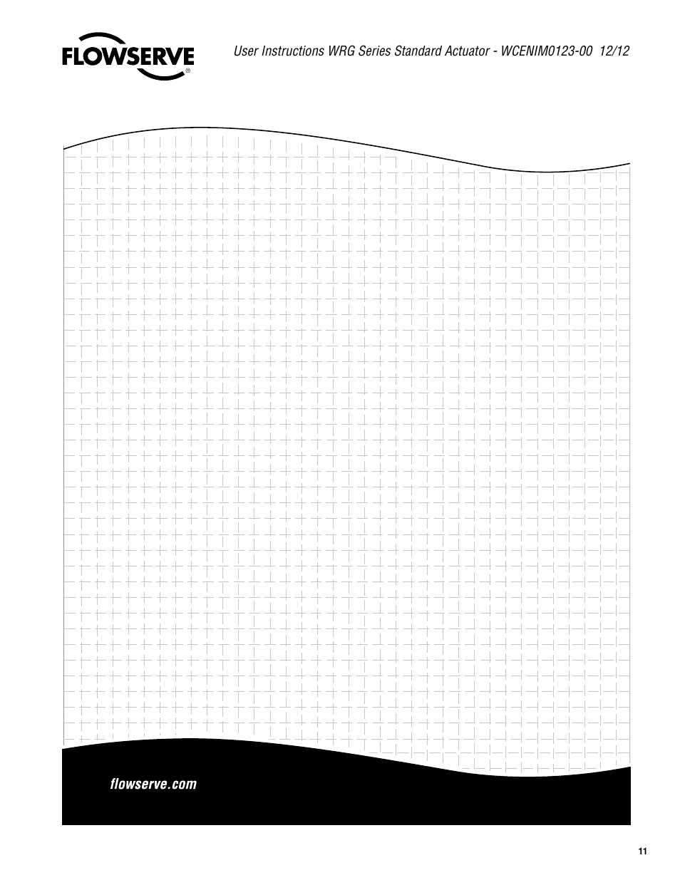 Flowserve WRG Series Standard Actuator User Manual | Page 11 / 12