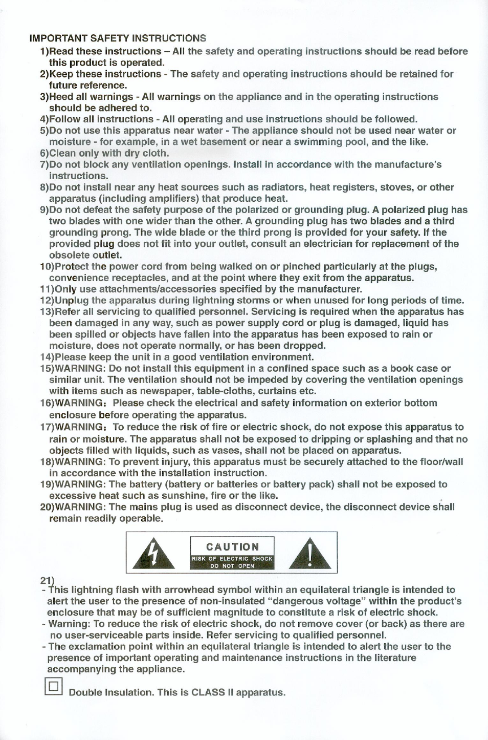 Curtis KCR2614A User Manual | Page 2 / 20
