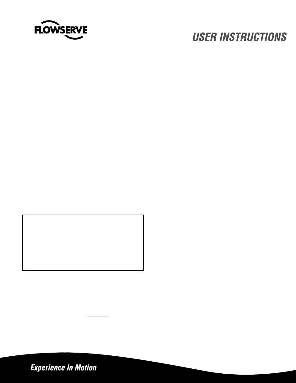 Flowserve WXCL UltraSwitch User Manual | Page 11 / 11