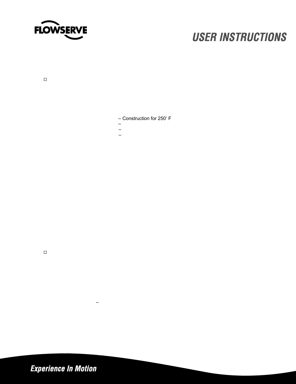 Flowserve WXCL UltraSwitch User Manual | Page 7 / 11