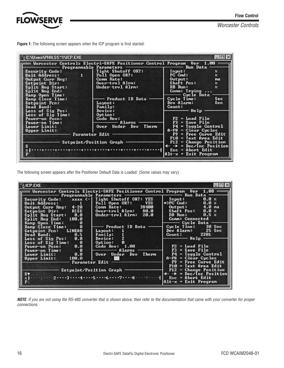 Flowserve Worcester Controls Electri-SAFE DataFlo User Manual | Page 16 / 28
