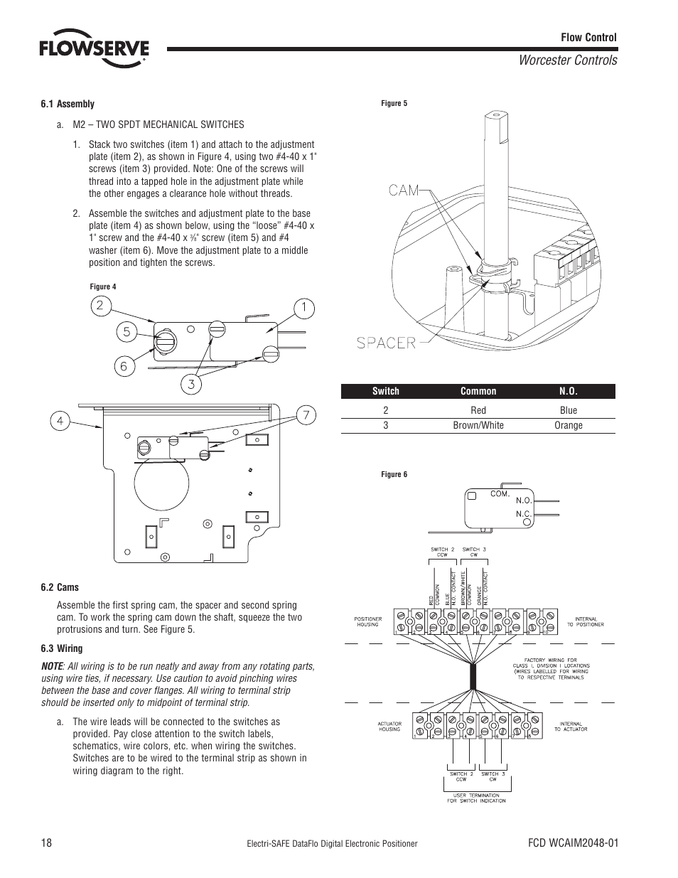 Worcester controls | Flowserve Worcester Controls Electri-SAFE DataFlo User Manual | Page 18 / 28