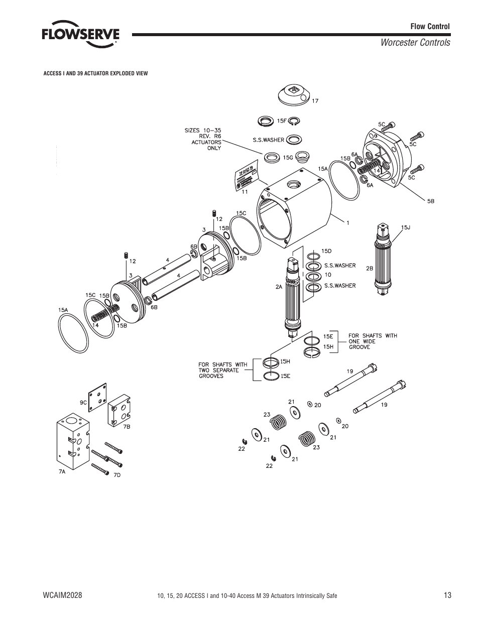 Worcester controls | Flowserve 10 ACCESS I Worcester Controls User Manual | Page 13 / 16