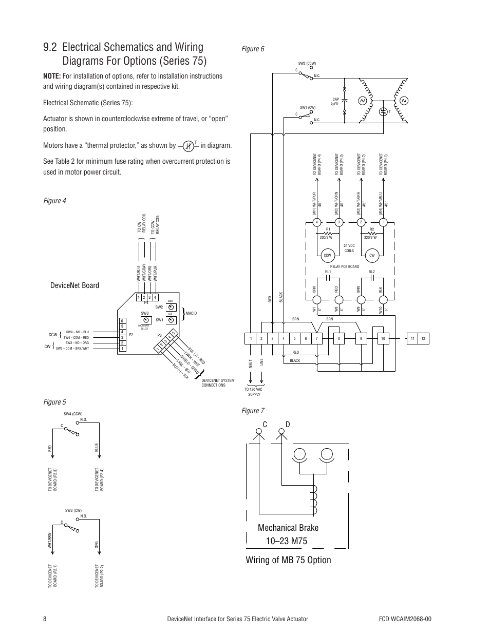 Figure 5, Figure 6, Figure 7 | Flowserve 75 Series DeviceNet Interface User Manual | Page 8 / 12