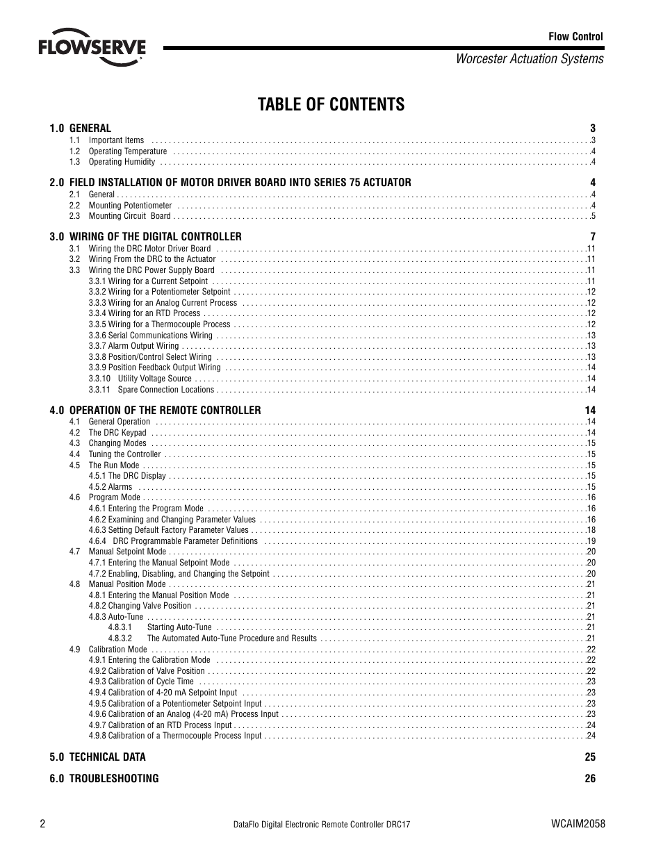 Flowserve DRC-17 User Manual | Page 2 / 28