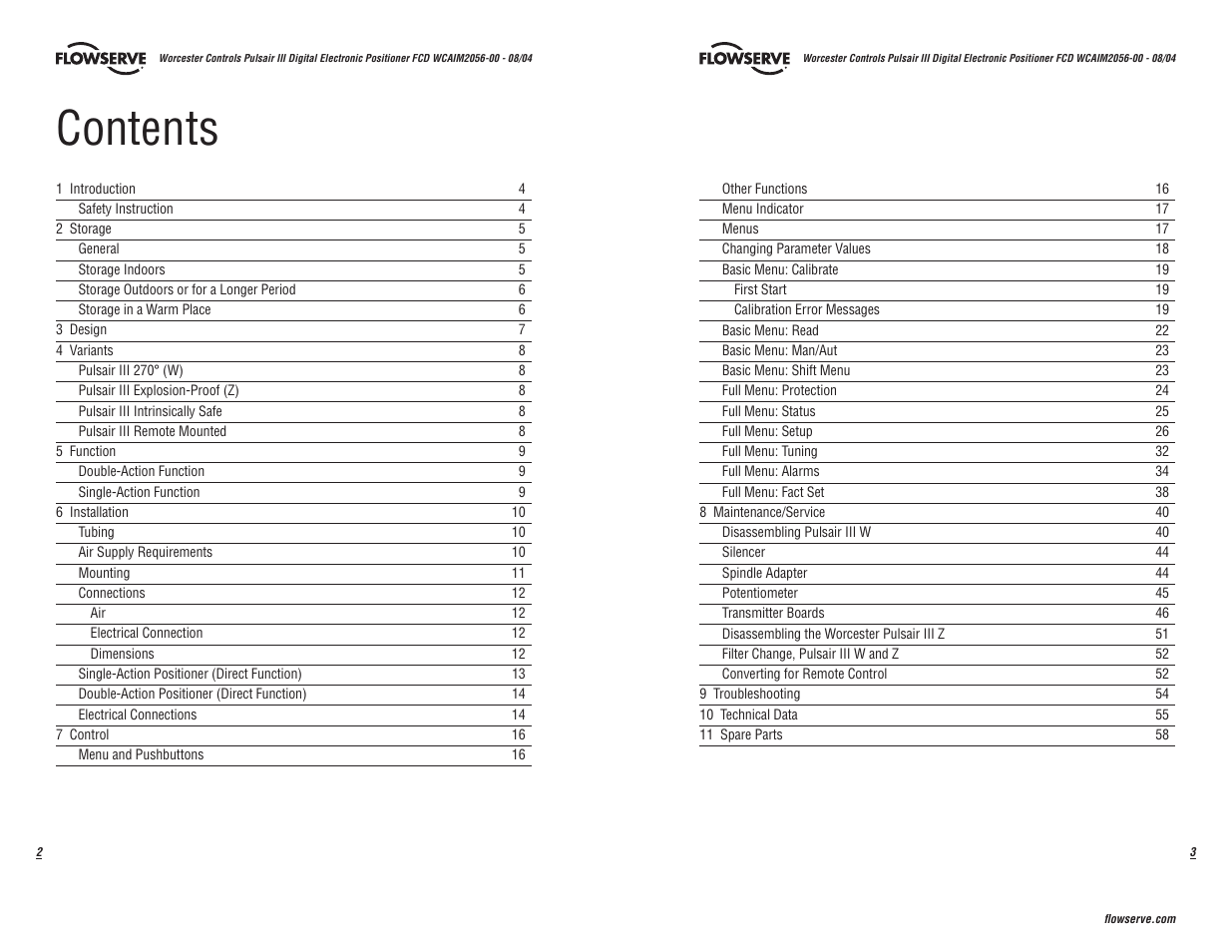 Flowserve Pulsair III Digital User Manual | Page 2 / 32