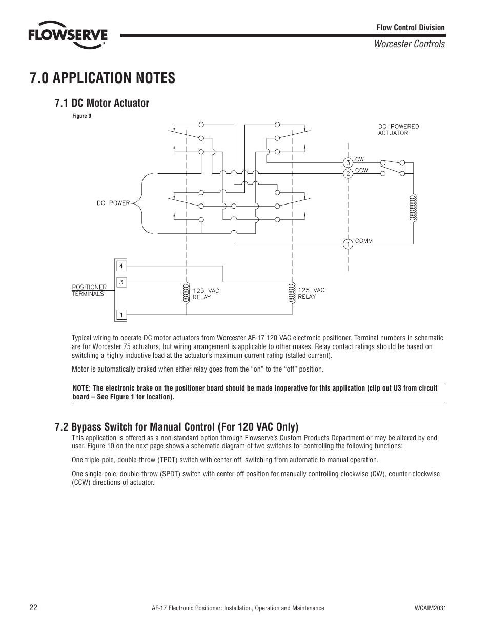 1 dc motor actuator | Flowserve AF-17 Electronic Positioner User Manual | Page 22 / 28