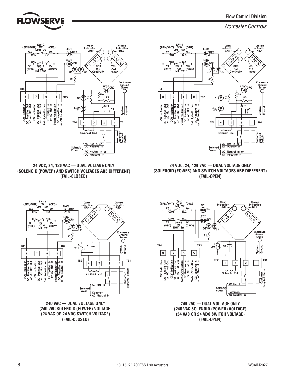 Worcester controls | Flowserve 10 ACCESS I 39 Actuators User Manual | Page 6 / 16