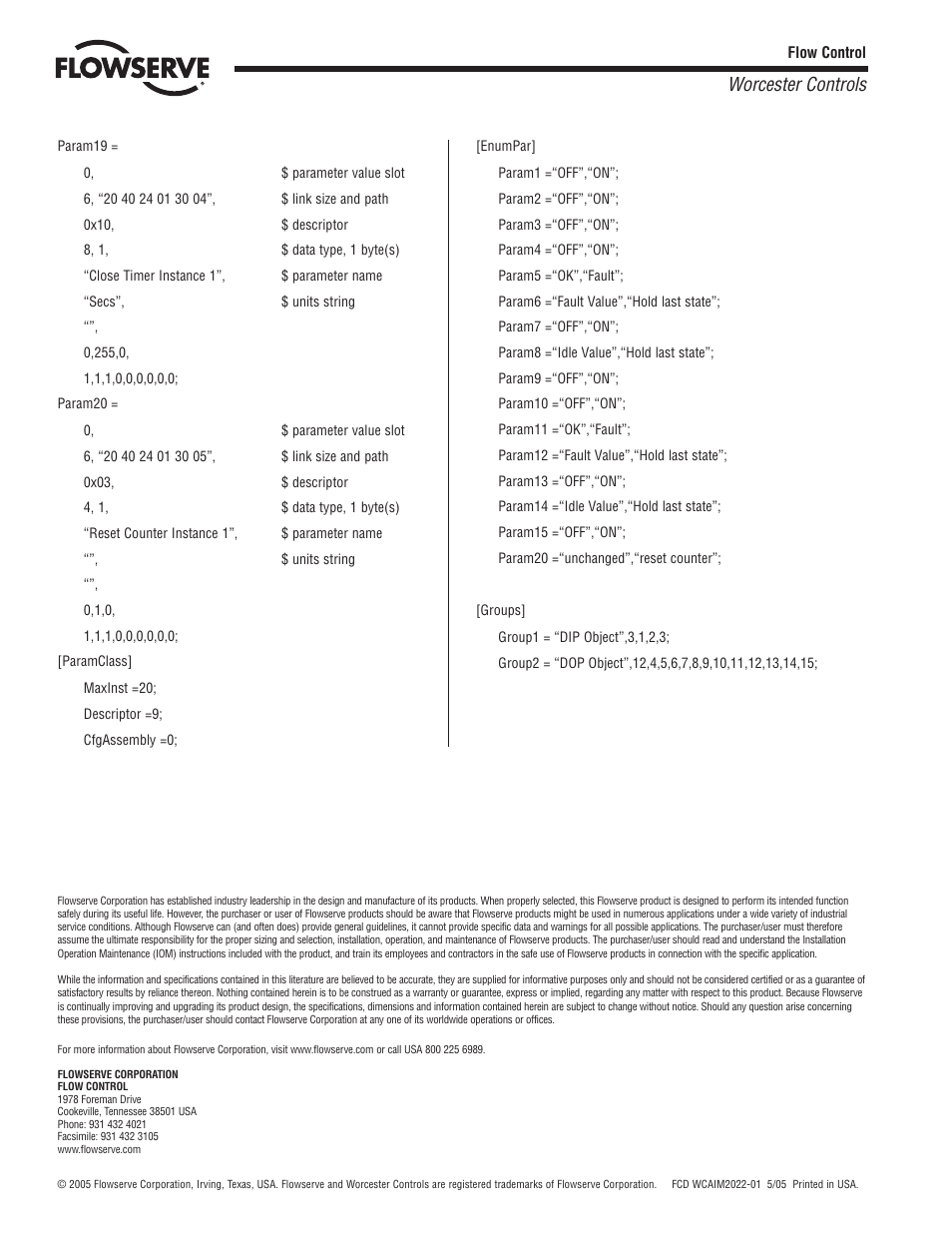 Worcester controls | Flowserve Worcester Controls Supplement 3 ACCESS I User Manual | Page 4 / 4