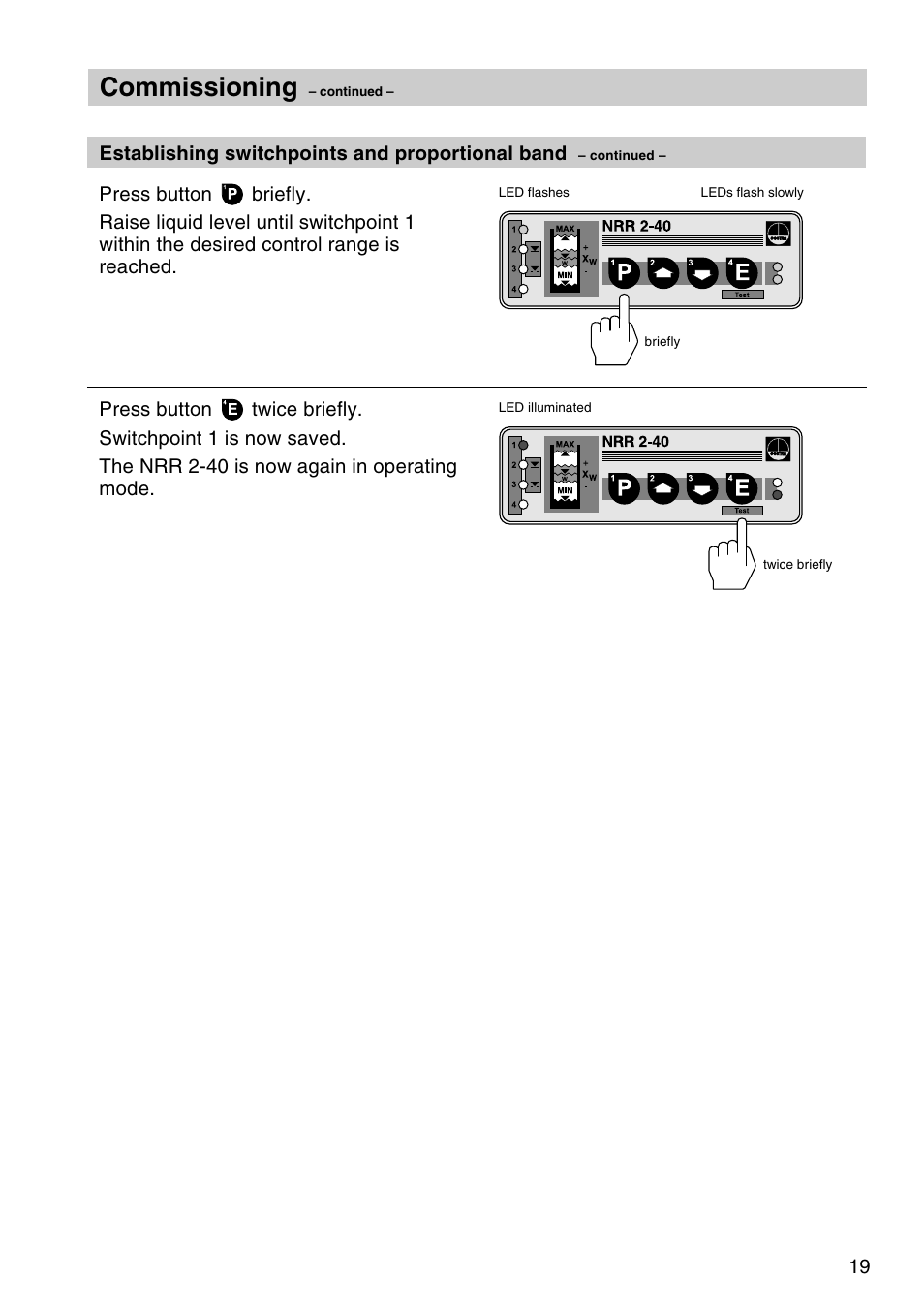 Commissioning | Flowserve NRR 2-40 User Manual | Page 19 / 36