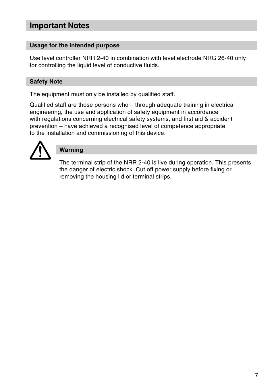 Flowserve NRR 2-40 User Manual | Page 7 / 36