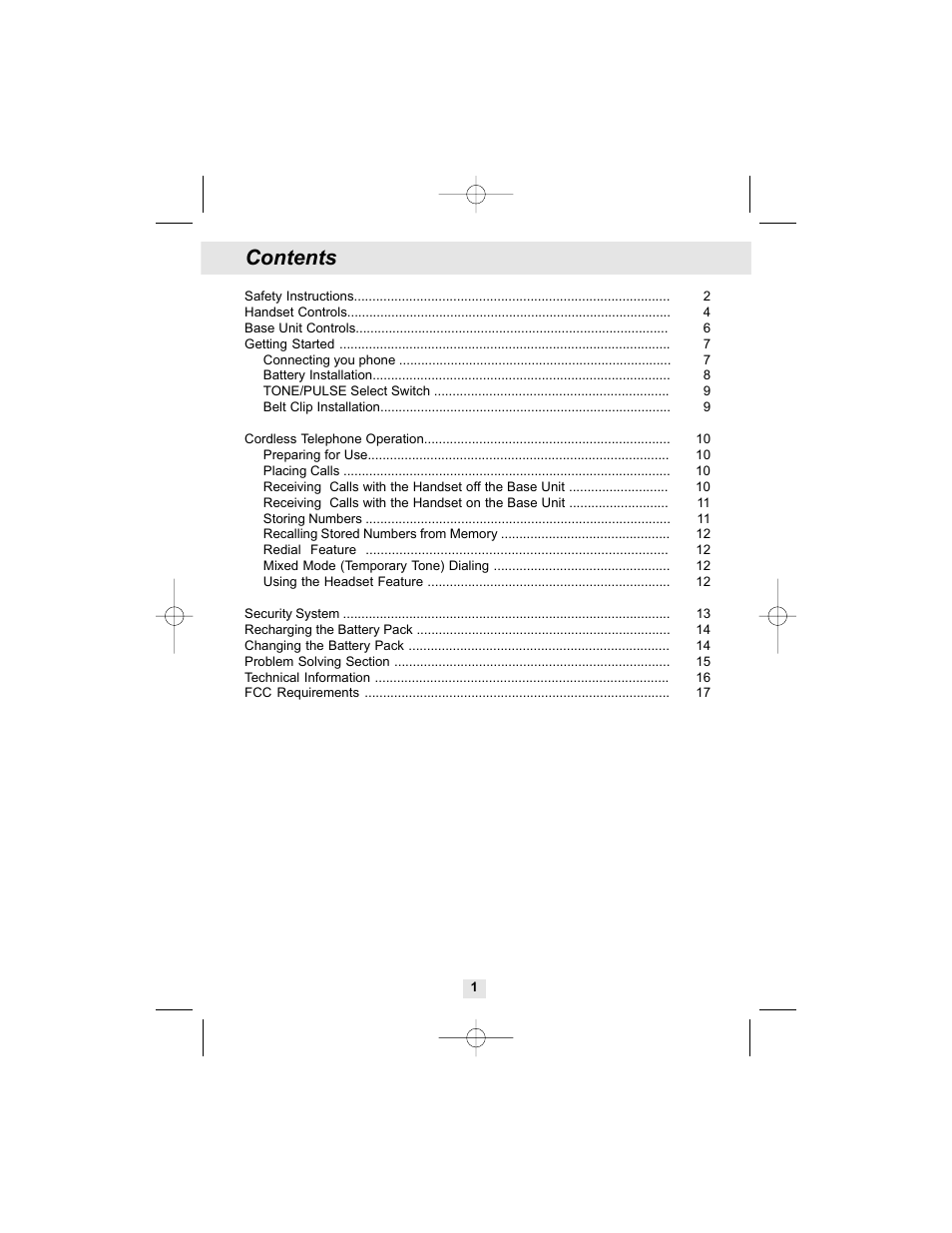 Curtis TC972 User Manual | Page 2 / 19