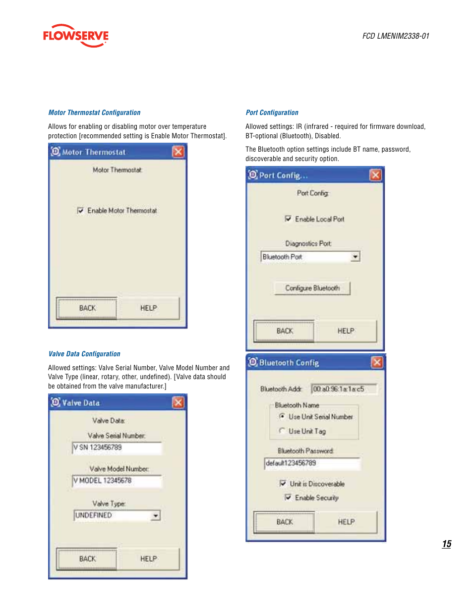 Flowserve MX Dashboard
 Limitorque User Manual | Page 15 / 28