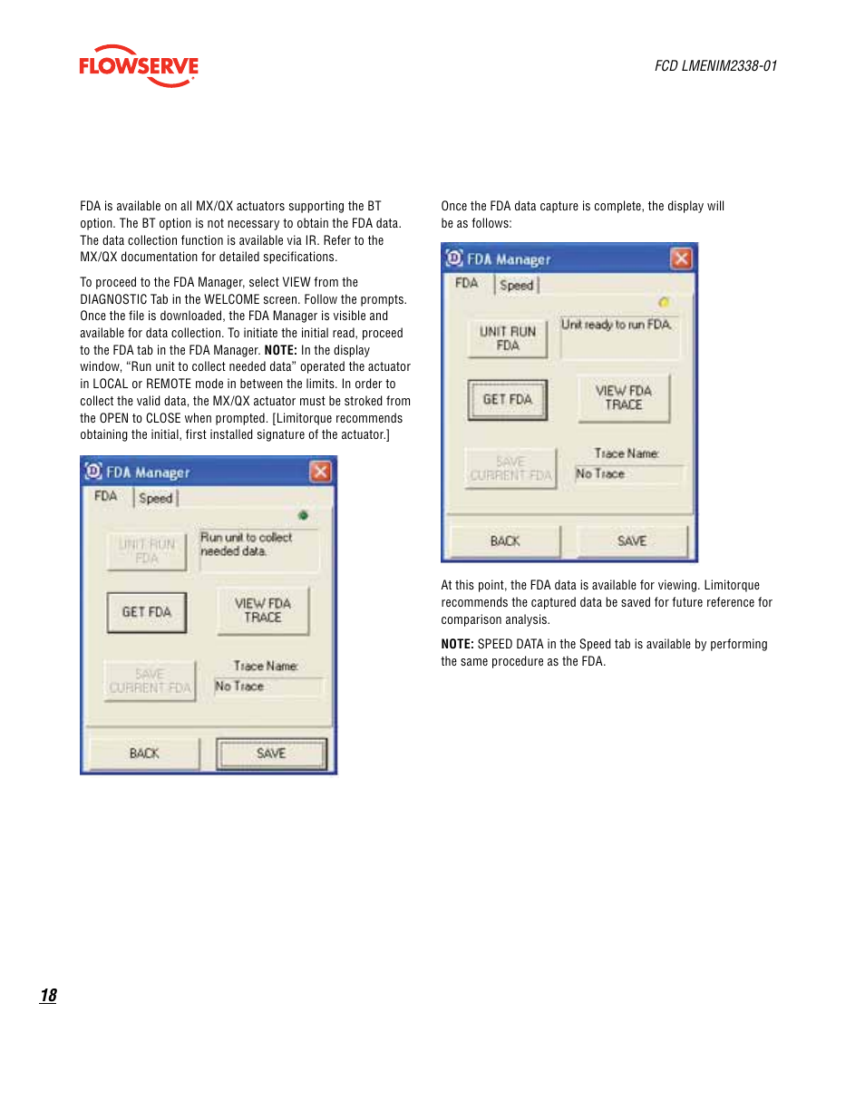 Flowserve MX Dashboard
 Limitorque User Manual | Page 18 / 28