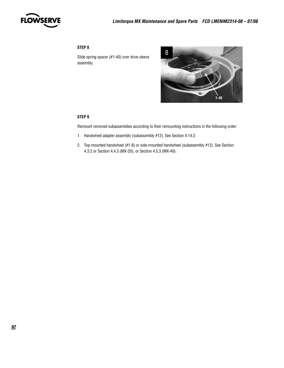 Flowserve MX
 Limitorque User Manual | Page 100 / 164