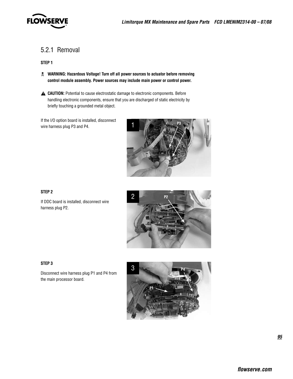 1 removal | Flowserve MX
 Limitorque User Manual | Page 103 / 164