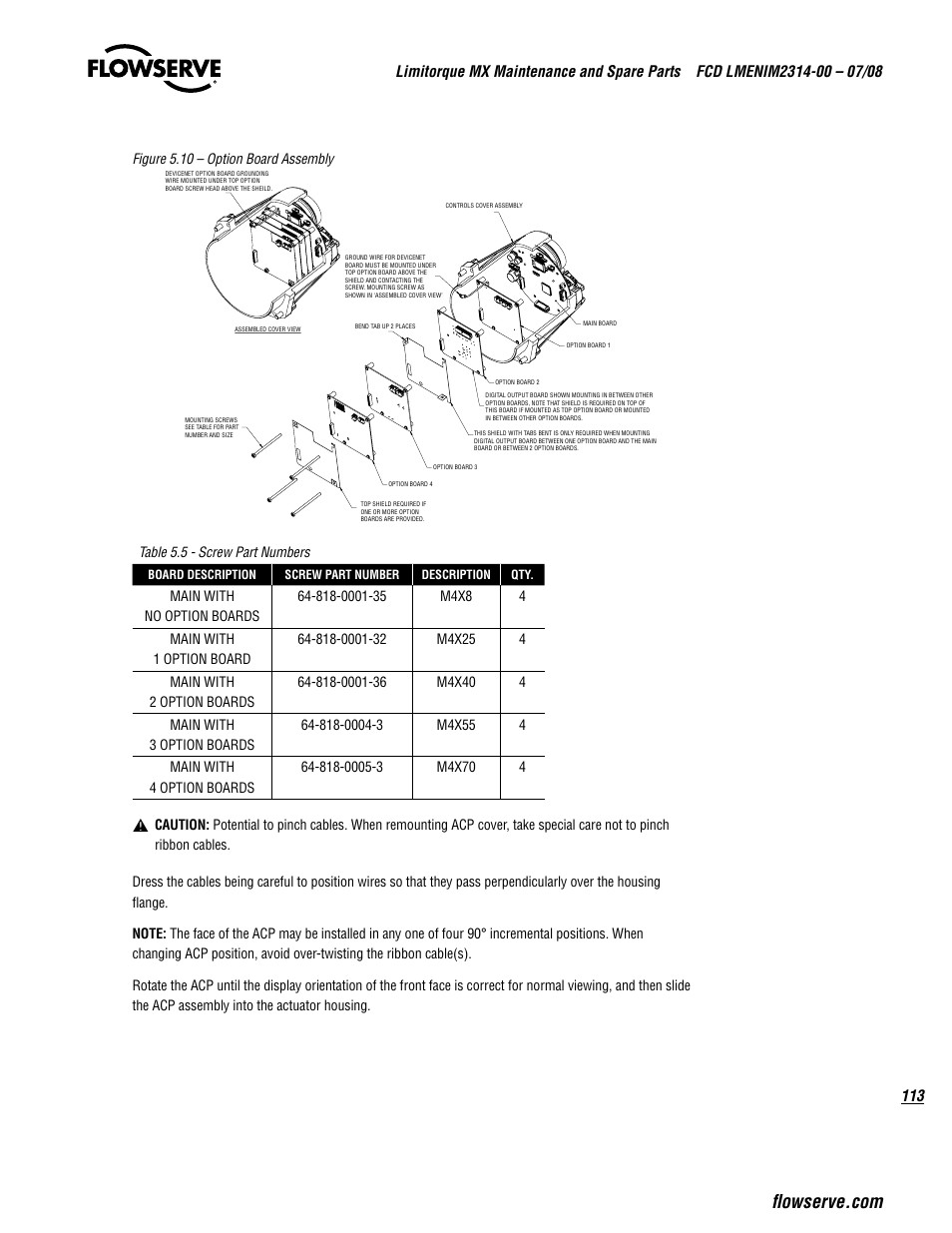 Flowserve MX
 Limitorque User Manual | Page 121 / 164