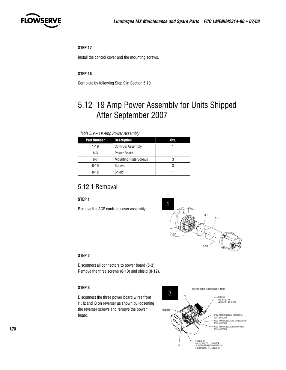 1 removal | Flowserve MX
 Limitorque User Manual | Page 136 / 164