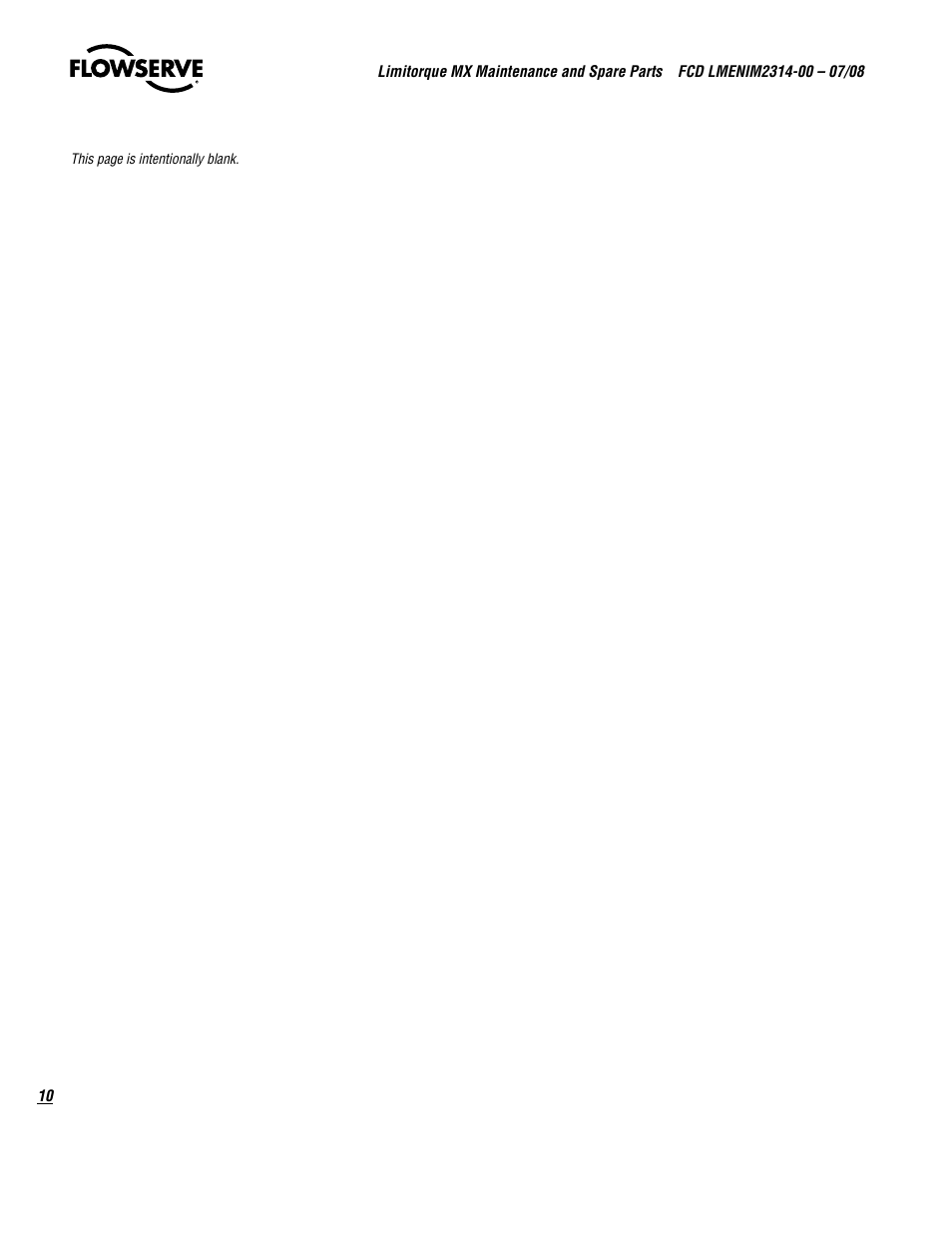Flowserve MX
 Limitorque User Manual | Page 18 / 164