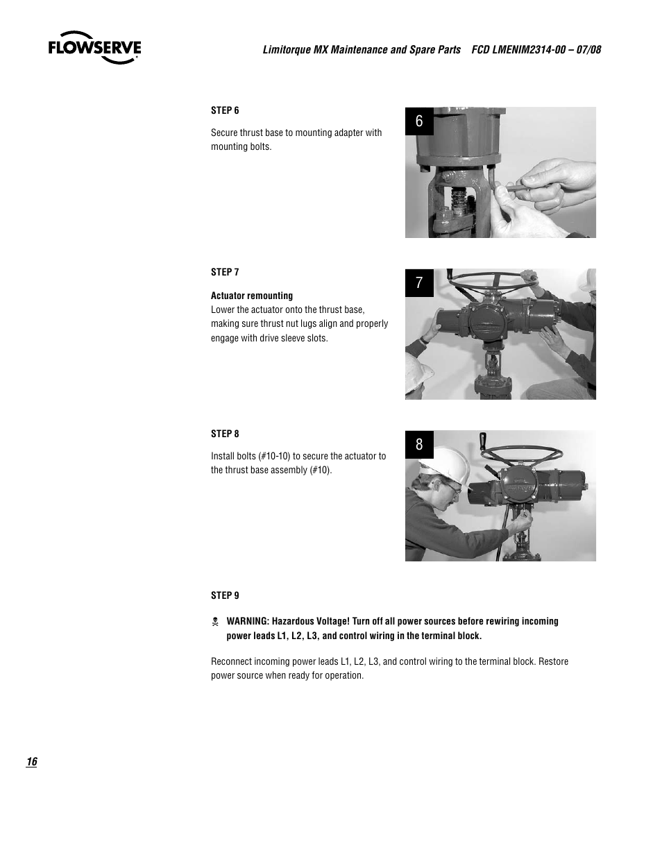 Flowserve MX
 Limitorque User Manual | Page 24 / 164