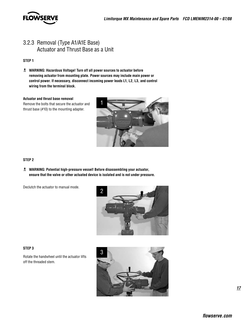 Flowserve MX
 Limitorque User Manual | Page 25 / 164