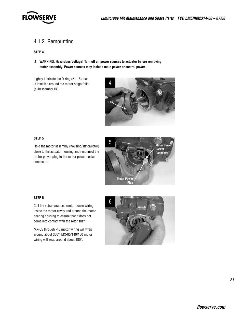 2 remounting | Flowserve MX
 Limitorque User Manual | Page 29 / 164