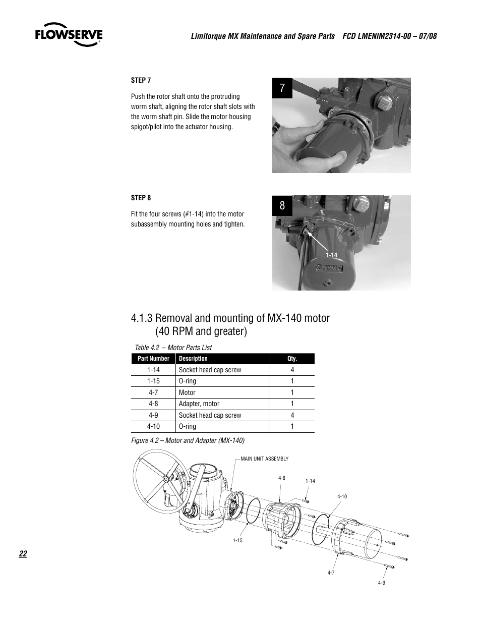 Flowserve MX
 Limitorque User Manual | Page 30 / 164