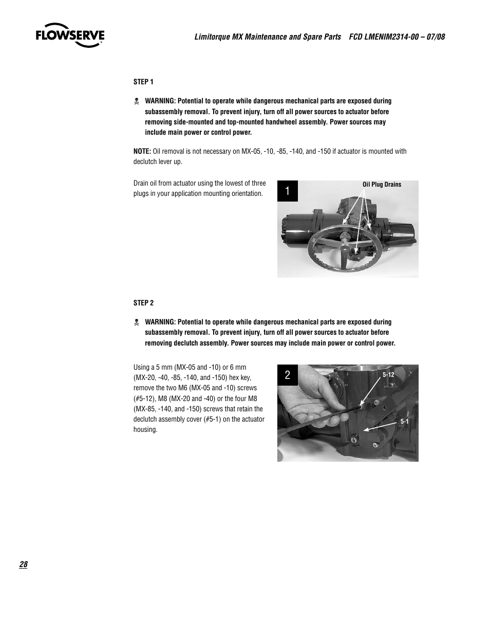 Flowserve MX
 Limitorque User Manual | Page 36 / 164