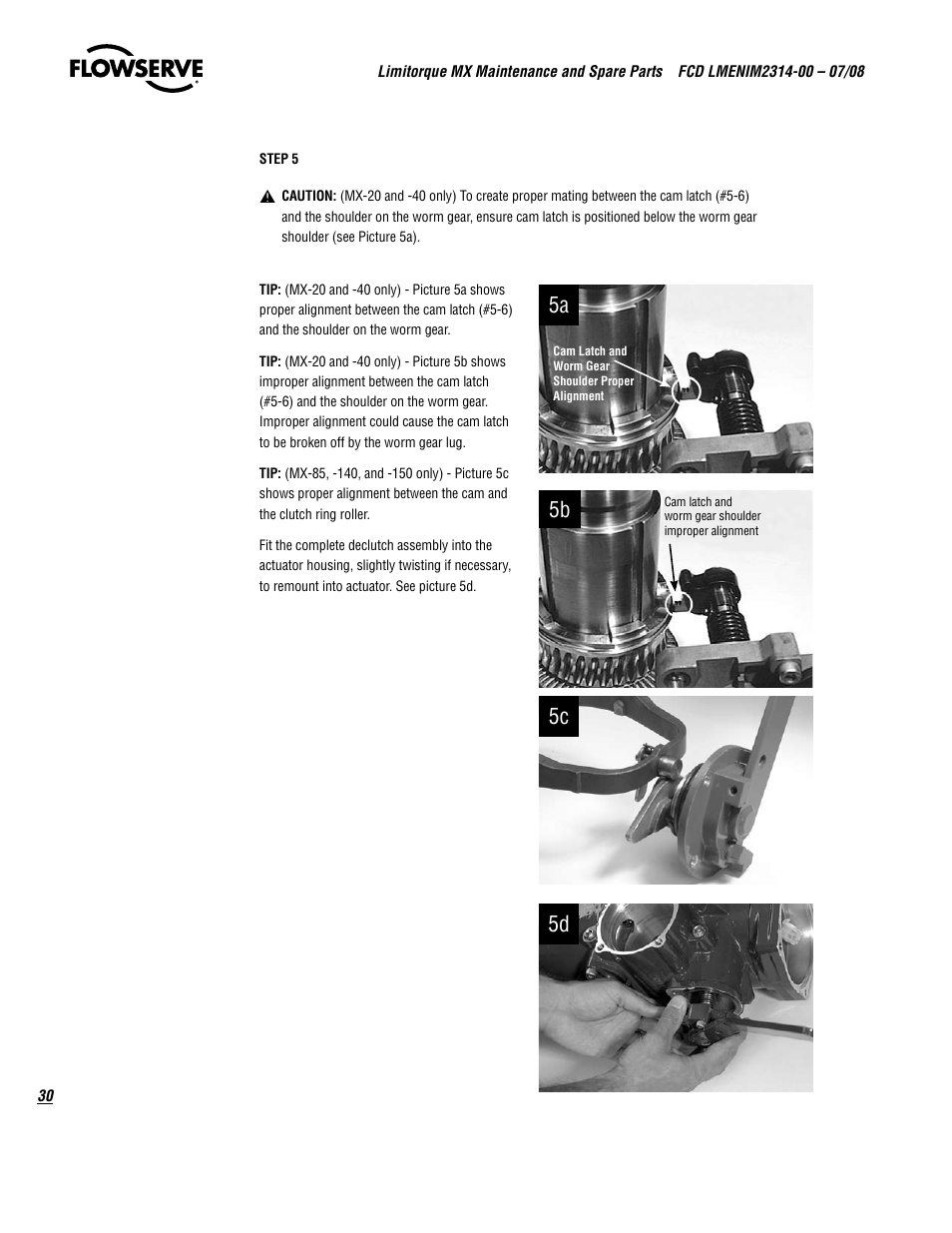 5c 5d | Flowserve MX
 Limitorque User Manual | Page 38 / 164