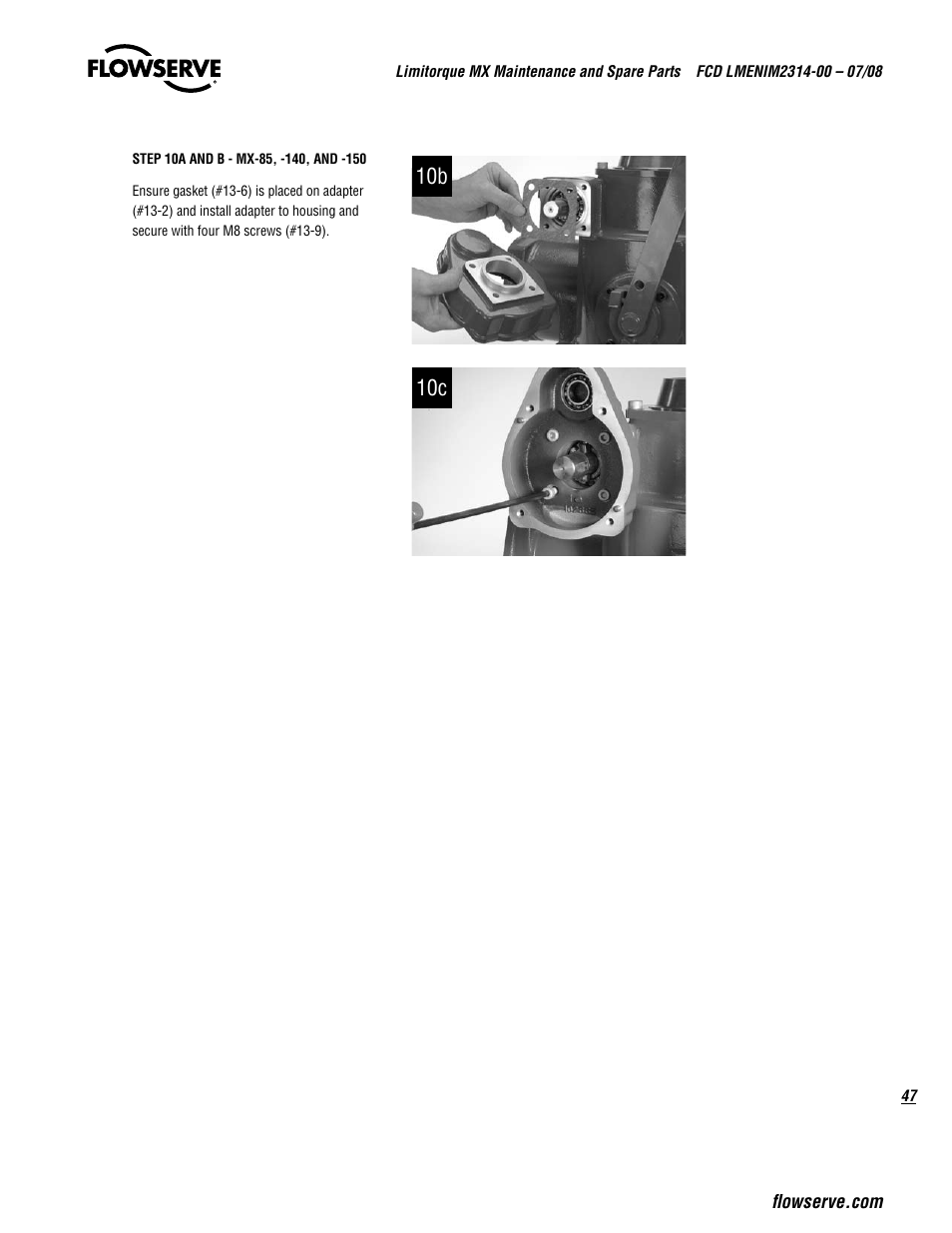 10b 10c | Flowserve MX
 Limitorque User Manual | Page 55 / 164