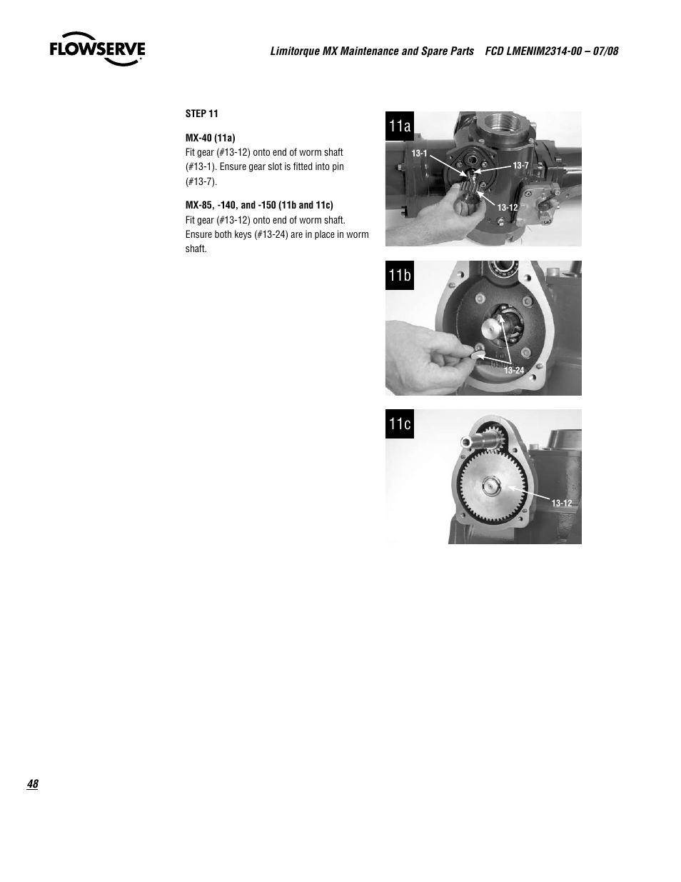 Flowserve MX
 Limitorque User Manual | Page 56 / 164