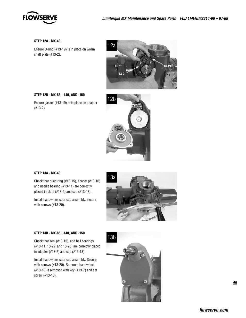 Flowserve MX
 Limitorque User Manual | Page 57 / 164