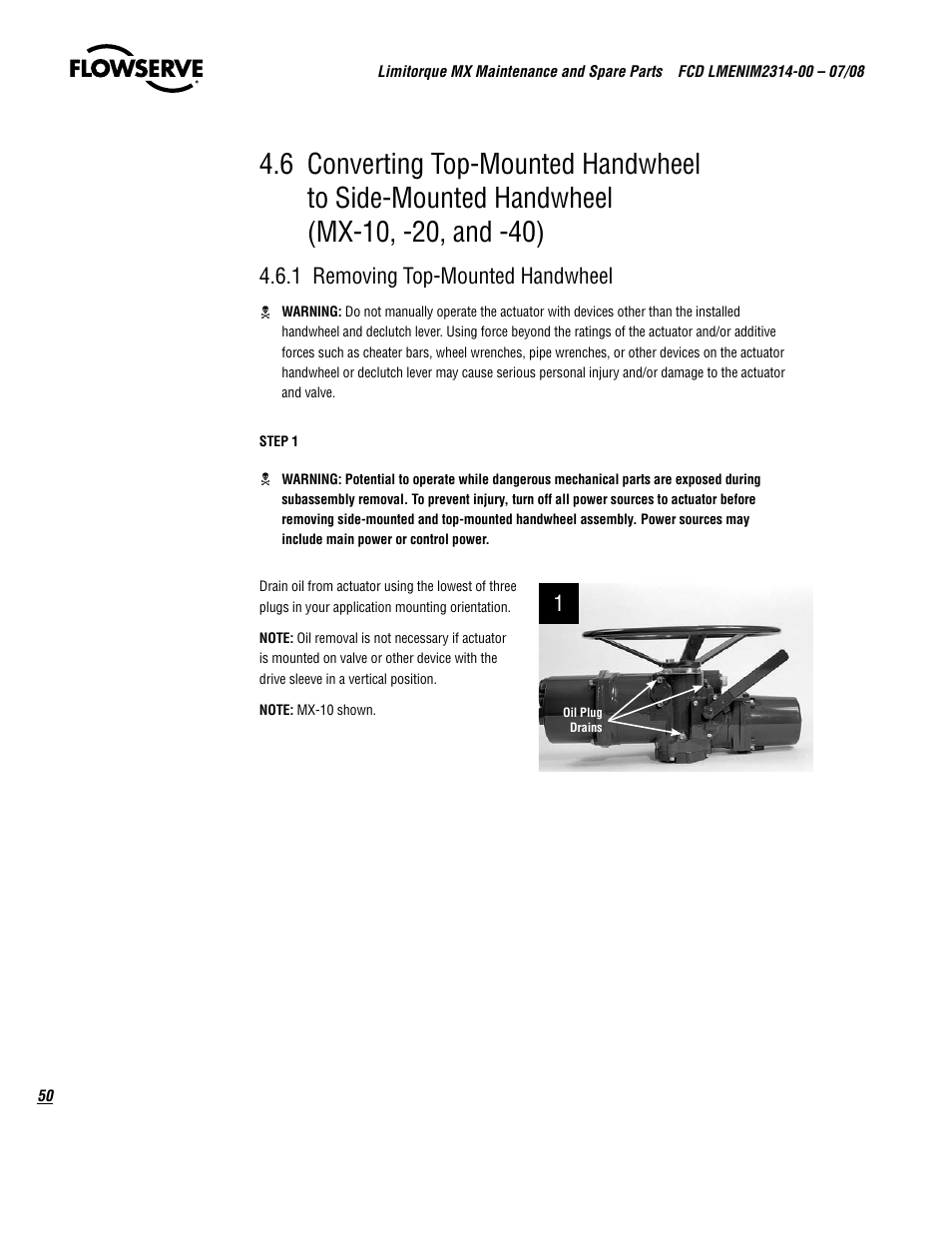 Flowserve MX
 Limitorque User Manual | Page 58 / 164