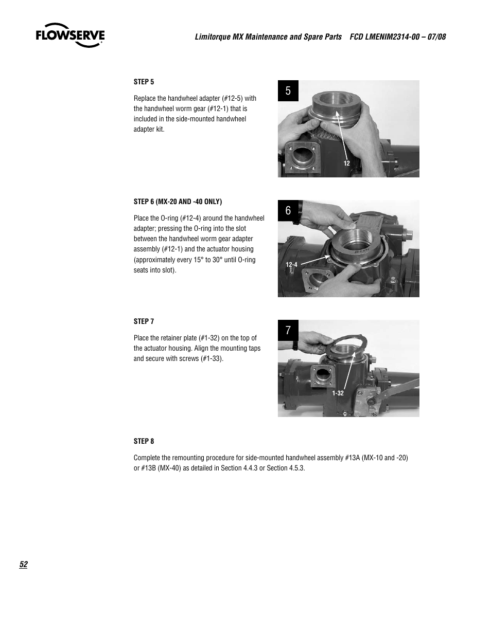 Flowserve MX
 Limitorque User Manual | Page 60 / 164