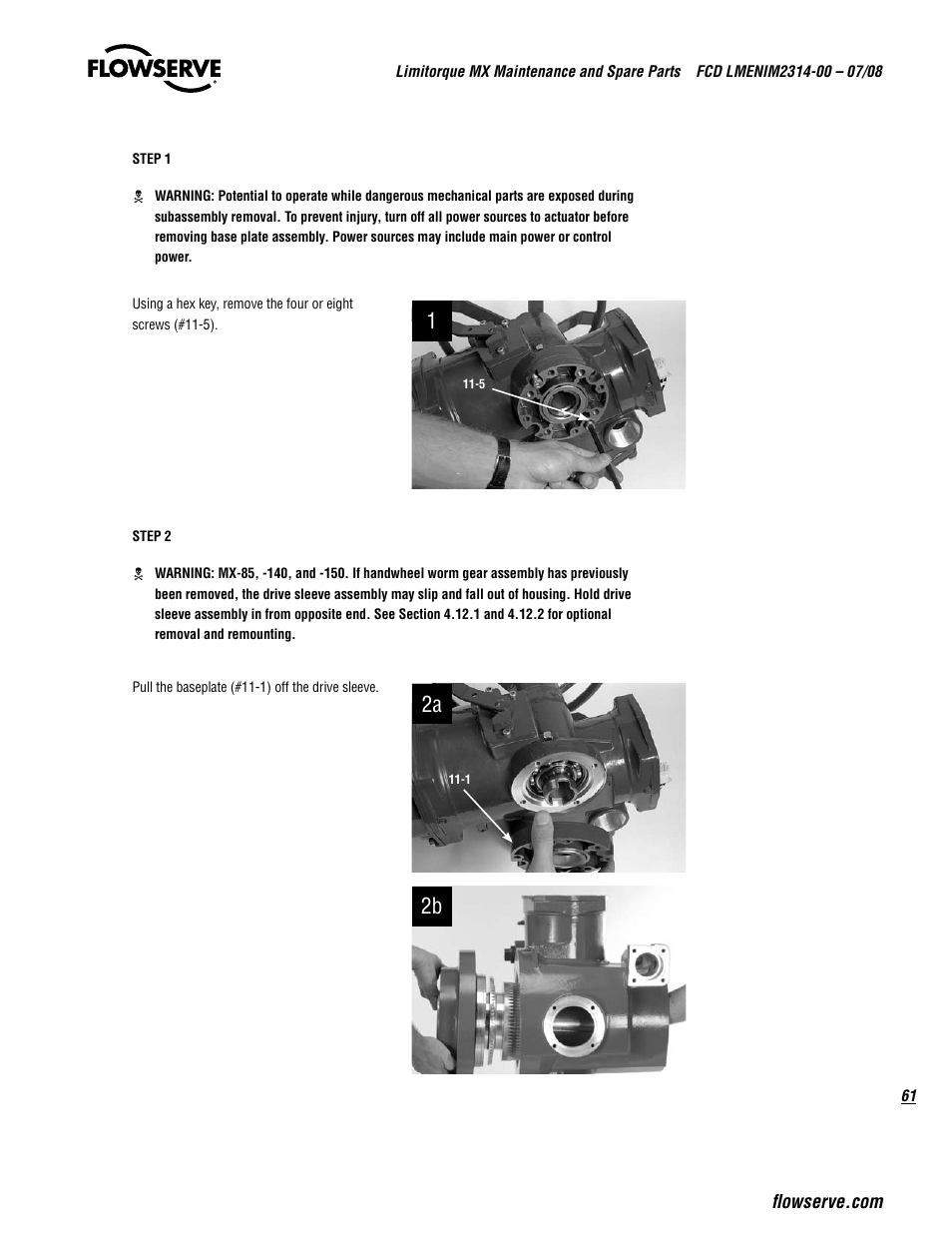 Flowserve MX
 Limitorque User Manual | Page 69 / 164