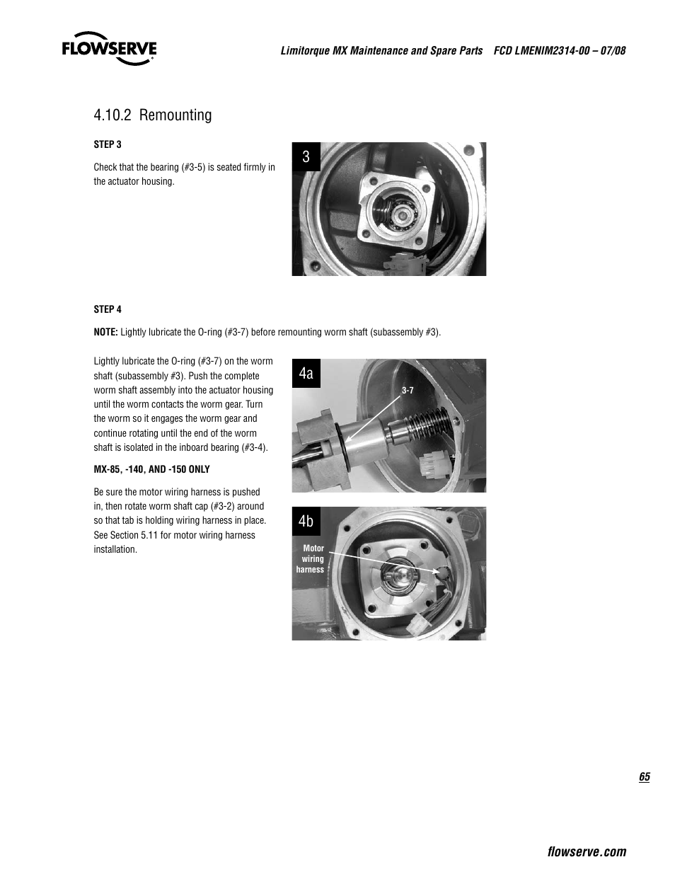 2 remounting | Flowserve MX
 Limitorque User Manual | Page 73 / 164