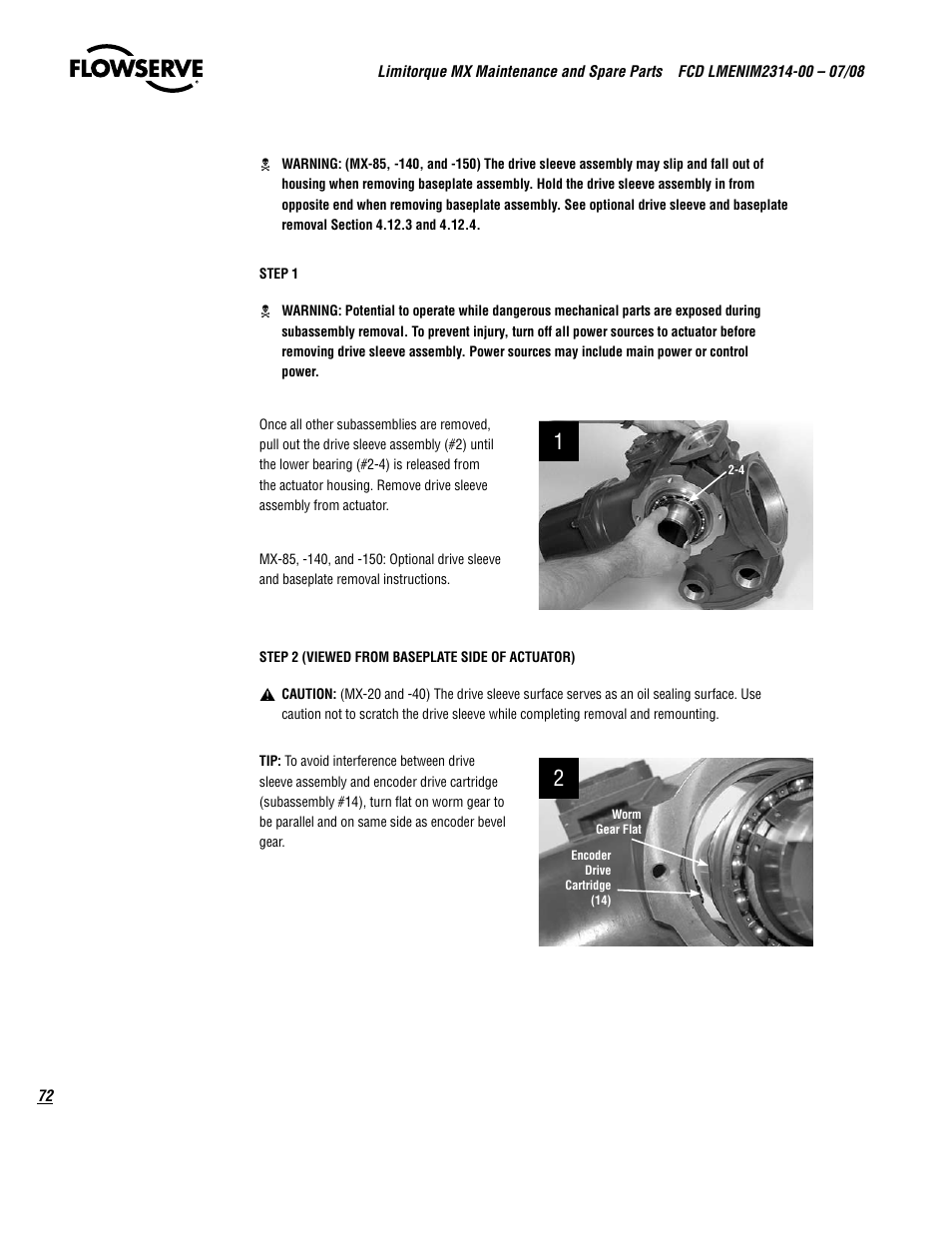 Flowserve MX
 Limitorque User Manual | Page 80 / 164