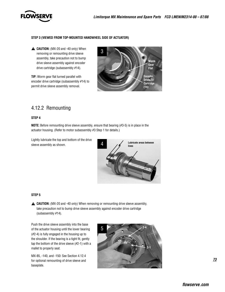 2 remounting | Flowserve MX
 Limitorque User Manual | Page 81 / 164