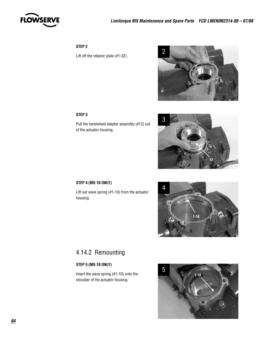 2 remounting | Flowserve MX
 Limitorque User Manual | Page 92 / 164