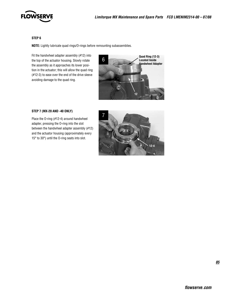 Flowserve MX
 Limitorque User Manual | Page 93 / 164