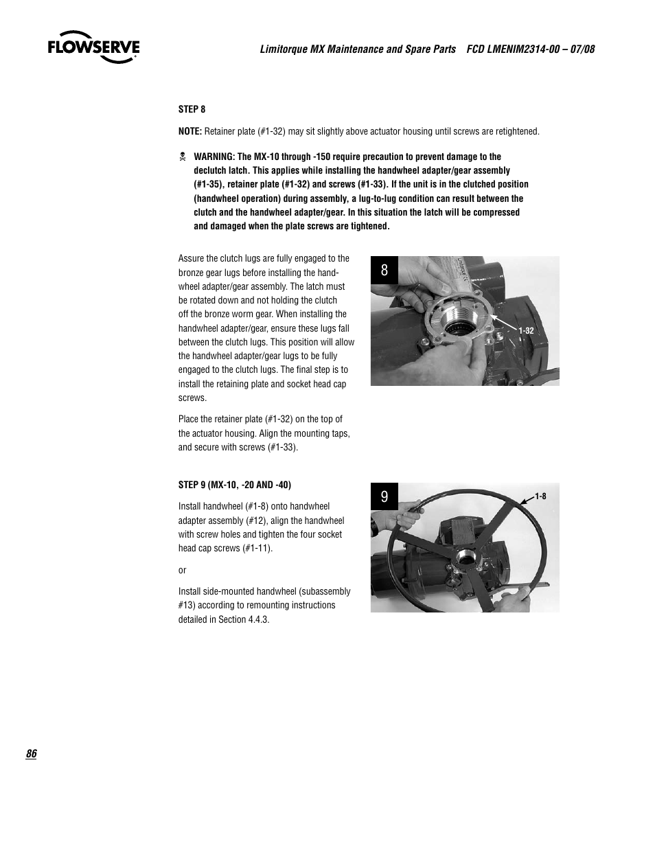 Flowserve MX
 Limitorque User Manual | Page 94 / 164