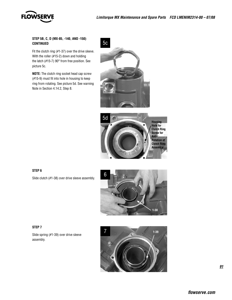 5c 5d | Flowserve MX
 Limitorque User Manual | Page 99 / 164