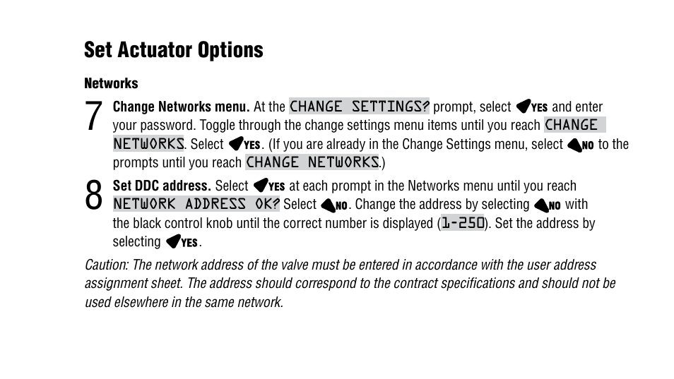 Set actuator options | Flowserve MX Actuators User Manual | Page 8 / 12