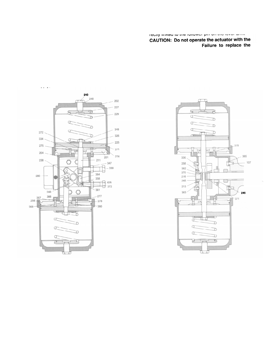 Figure 1: 4-inch stroke tandem actuator | Flowserve Tandem Rotary Actuators User Manual | Page 2 / 4