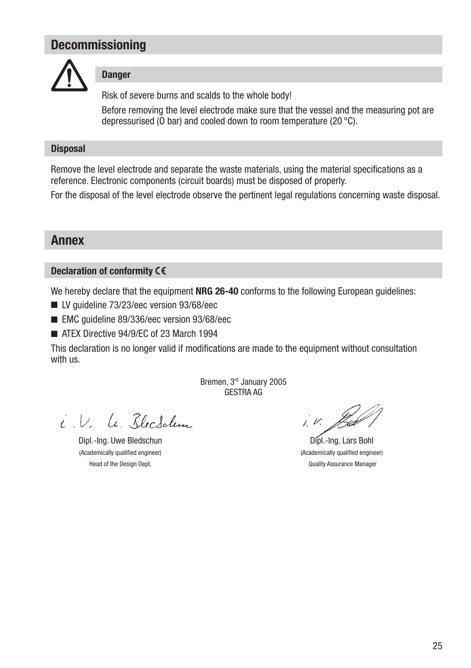 Annex, Decommissioning | Flowserve NRG 26-40 User Manual | Page 25 / 28