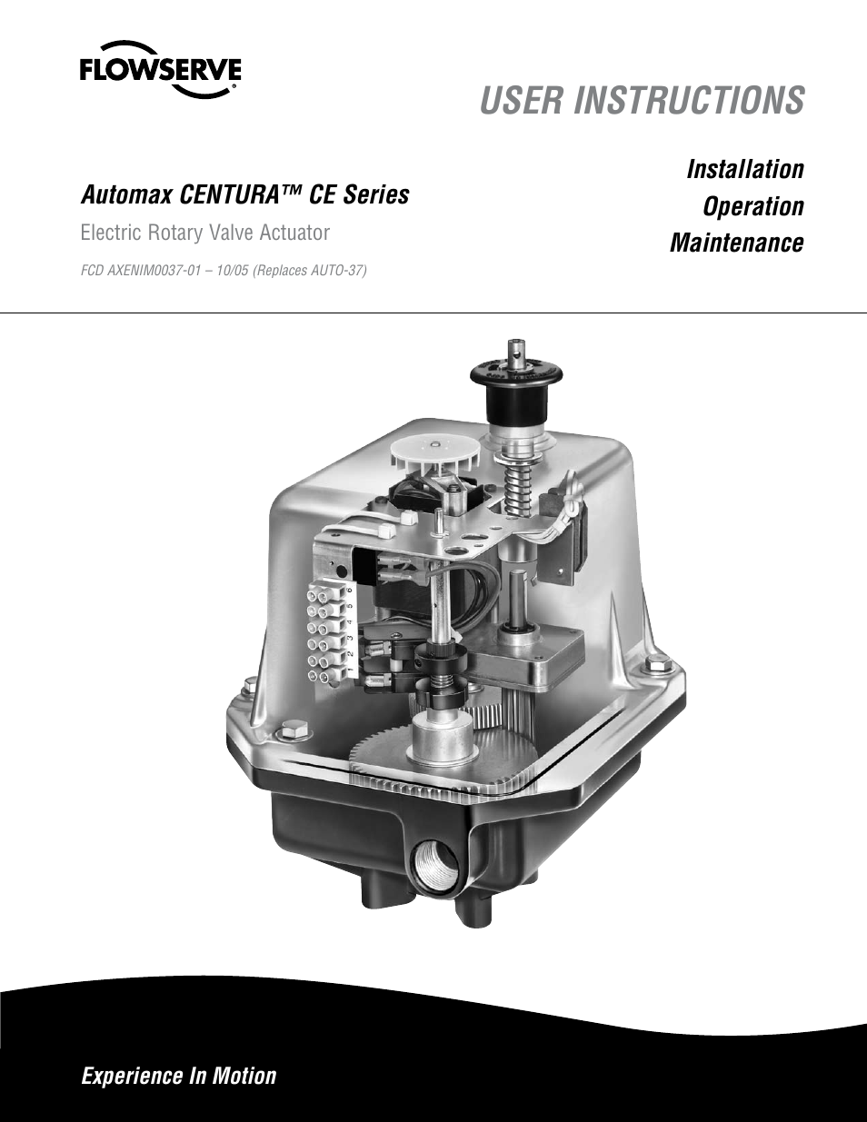 Flowserve CE Series Automax CENTURA User Manual | 12 pages