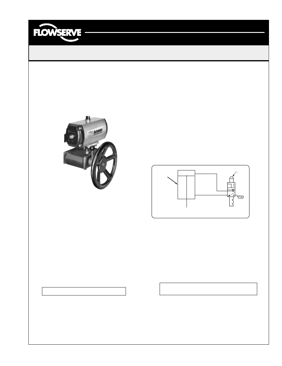 Flowserve RA Series Declutchable Manual Override User Manual | 1 page