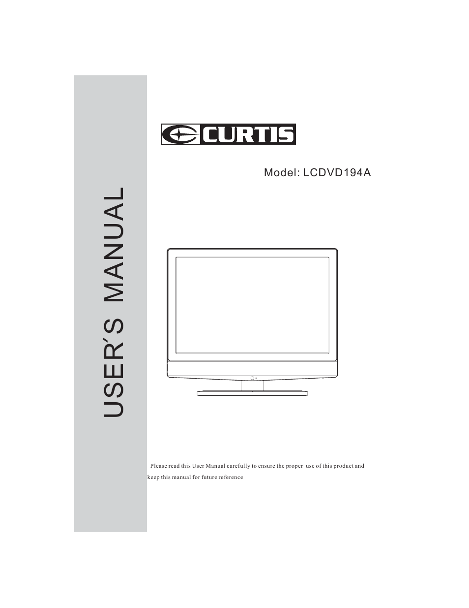 Curtis LCDVD194A User Manual | 26 pages