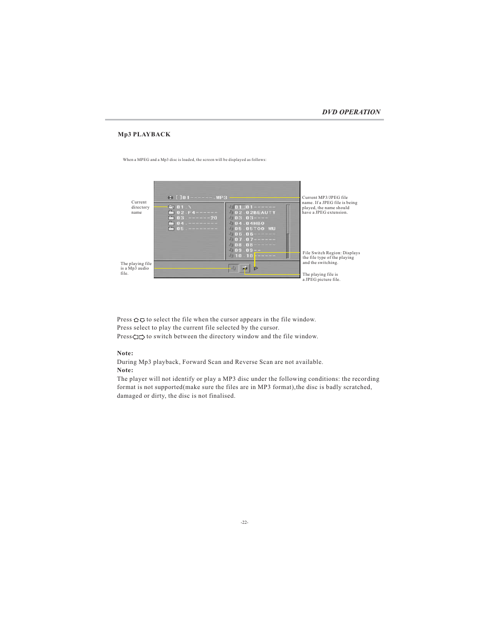 Dvd operation | Curtis LCDVD194A User Manual | Page 23 / 26